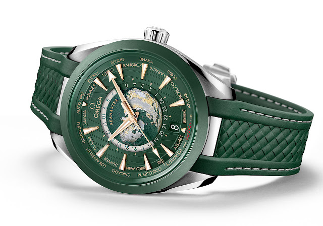 Omega công bố ba tùy chọn mới cho dòng Seamaster Aqua Terra Worldtimer